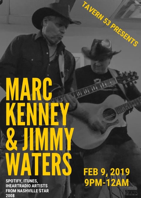 Marc Kenney and Jimmy Waters performing live at Tavern 53